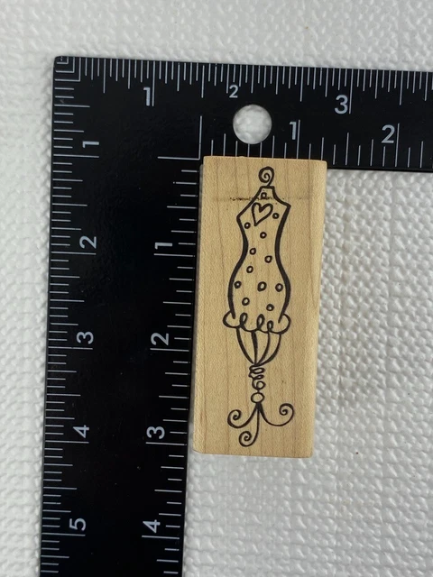 Dress Form Rubber Stamp Single by Paper Salon Fashion Seamstress