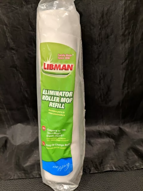 NIP LIBMAN Eliminator Roller Mop Refill  #02029  Eraser Eliminator Mop Refill