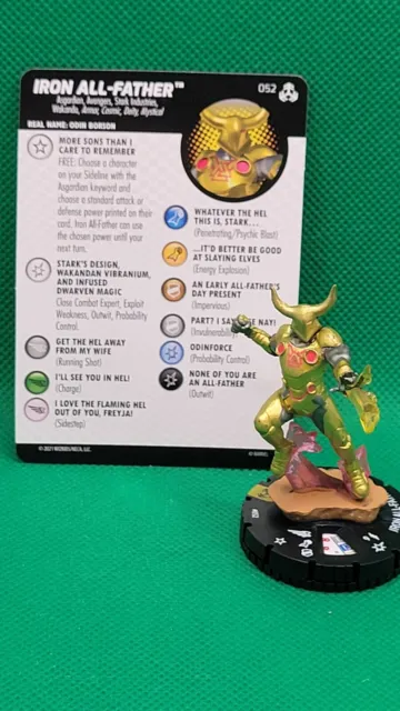 HEROCLIX Avengers War of the Realms 052 IRON ALL-FATHER Super Rare