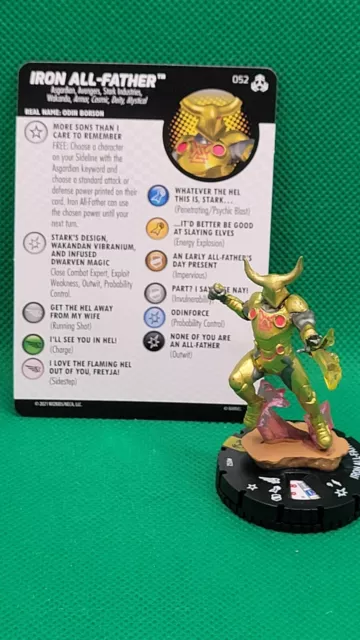 HEROCLIX Avengers War of the Realms 052 IRON ALL-FATHER Super Rare