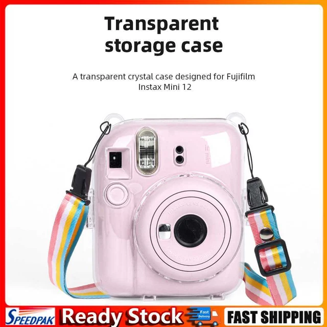 Mini Camera Case PC Crystal Storage Case Transparent for Fujifilm Instax Mini 12