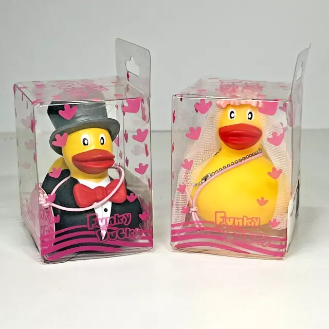 Bride and Groom Rubber Duckies Wedding Gifts Funky Ducky Silly Gifts