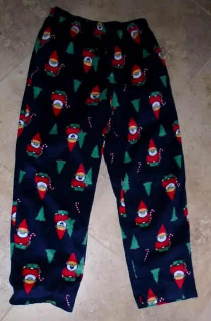 CHRISTMAS TREES ELF Elves Candy Canes Pajama Bottoms Lounge Pants Men's ...