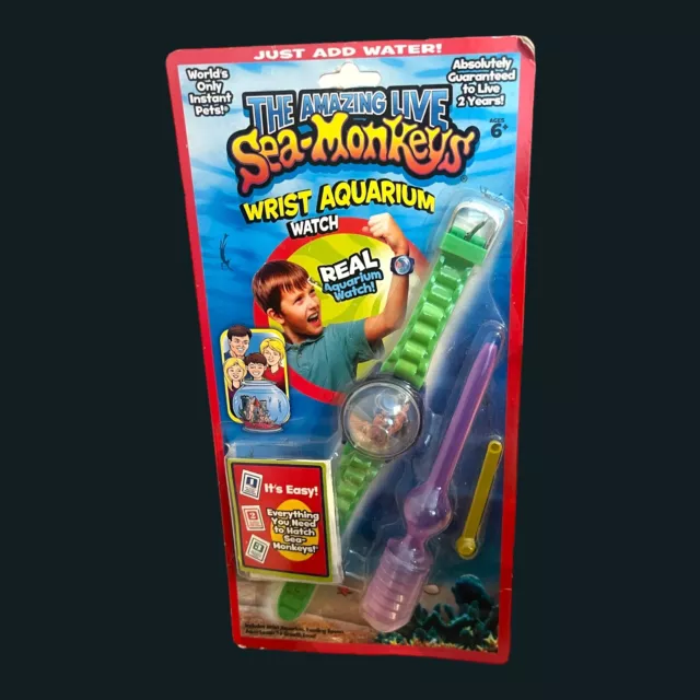 The Amazing Live Sea Monkeys Wrist Aquarium Watch - Brand New In Box Rare