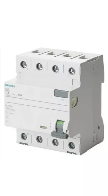 Siemens FI-Schutzschalter 4-polig Typ A 40A 30mA 0,03 N-Links 5SV3344-6KL