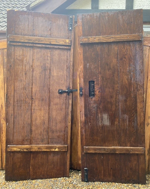 Oak Double Doors French Doors Antique Pair Of Doors Church Doors Gothic 11