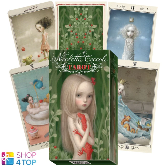 Mimoqk Rainbow Tarot Deck - 78 Karten Englisch Mit Antikem Design Für Wahrsagen & Meditation