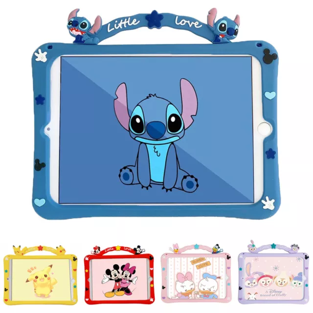 For ipad 10th Generation 10.9 2022 Stitch Pikachu Stellalou Mickey Duck Kid Case