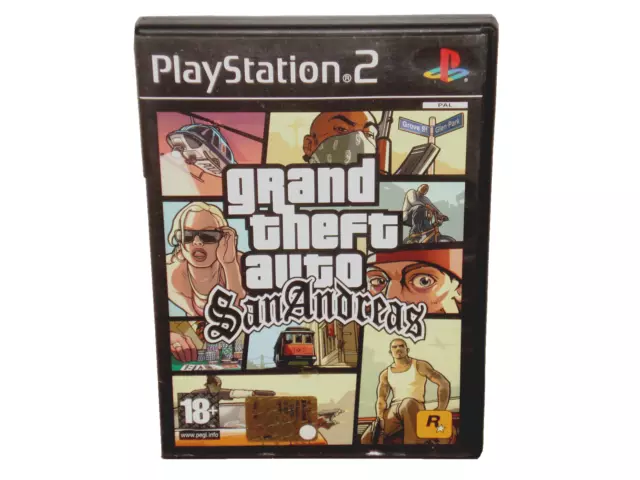 gioco ps 2 video per playstation 3 gta grand theft auto san andreas pal ita raro