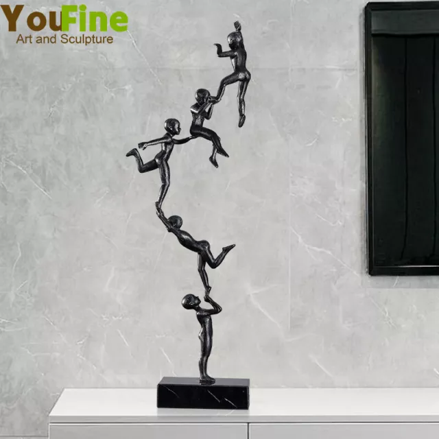 20.4" Abstract Metal Sculpture Modern Art Metal Statue For Home Hotel Decor Gift