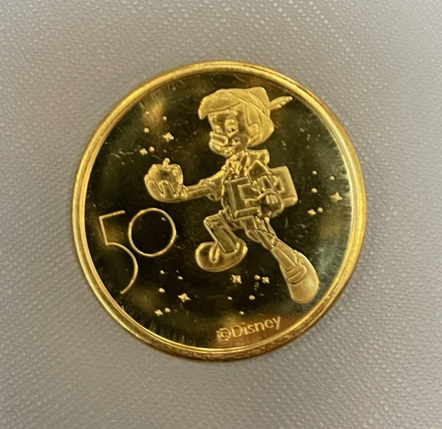 NEW Walt Disney World 50th Anniversary Commemorative Gold Coins 53 variations