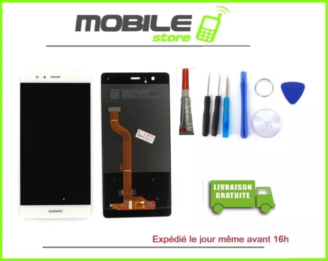 Vitre Tactile + Ecran LCD Pour HUAWEI P9 lite (VNS-L31)  blanc + outils + Colle