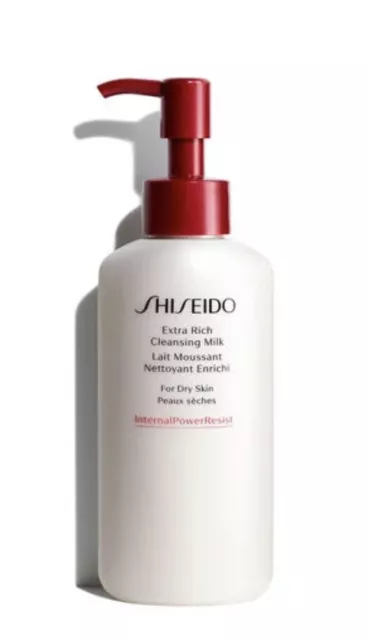 Shiseido Extra Rich Cleansing Milk Dry Skin 4.2oz Internal Power Resist NIB