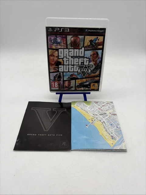 Grand Theft Auto Five Complet Boîte Notice Carte Xbox 360 Pal Fr Cib