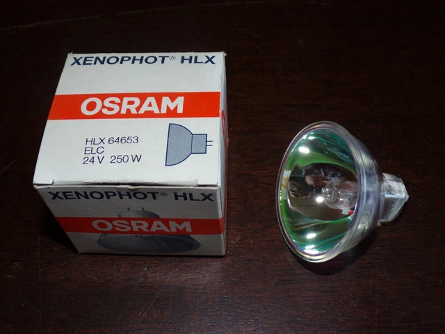 Ampoule Halogène OSRAM 64657 HLX 250W 24V - Culot G6.35 - Pour Projecteur