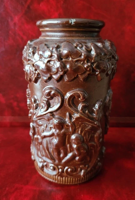 Bouteille ou vase en grès de Beauvais