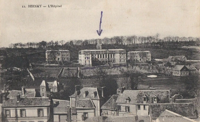 CPA 27 NORMANDIE Eure Environs Evreux BERNAY Vue de l' HOPITAL 1916