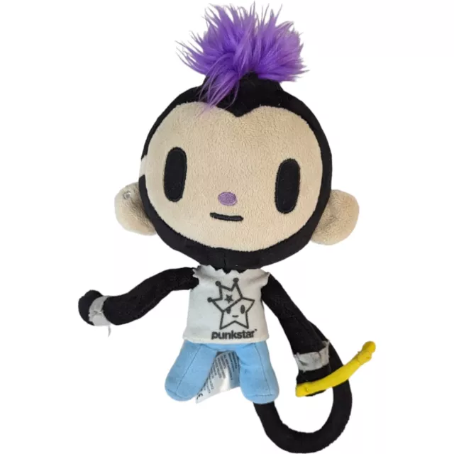 Tokidoki Punkstar Maxx Monkey plush New, No Tag