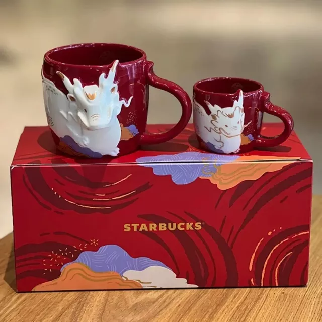 Starbucks 2024 China Year of Dragon keramik Becher Kaffee Tee Mug 3/12oz Ceramic