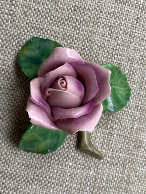 Pink Rose - Fine Porcelain Made In Germany - Frankenthal