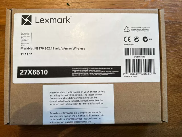 Lexmark MarkNet N8370 WLAN-Druckserver 27X6510 für Lexmark Drucker