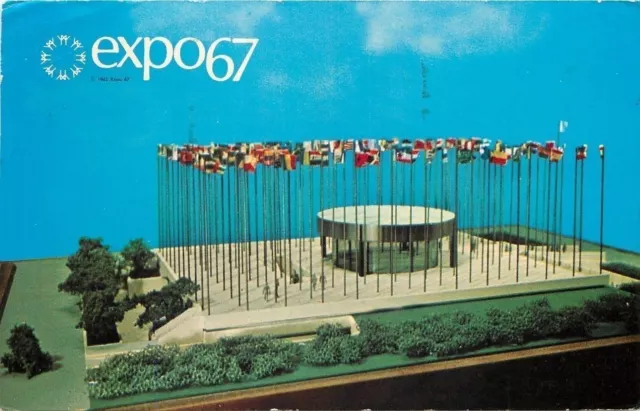 Montreal Canada~World's Fair~Expo 67~United Nations Pavilion~Model~1967 PC