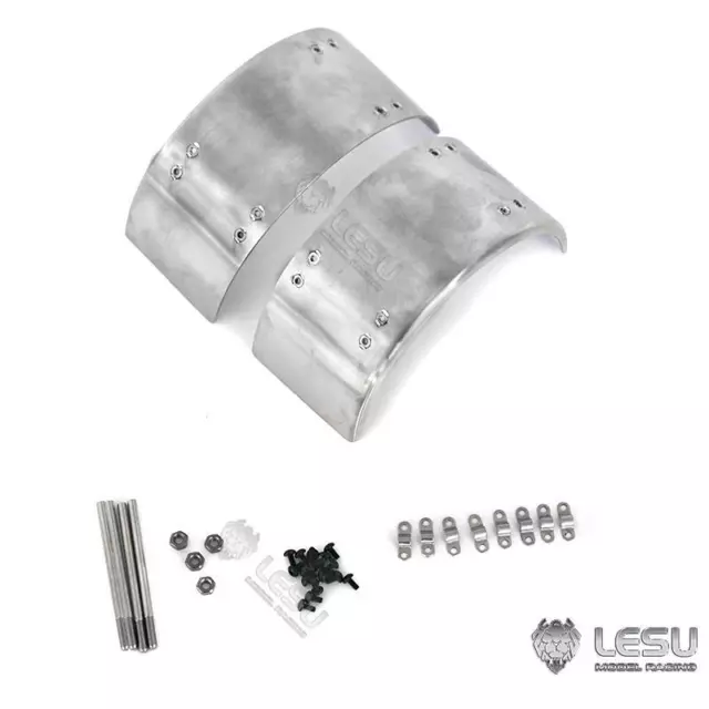 LESU 1/14 Scale Metal Mudguard for RC Truck Tamiye Tractor Model Dumper Trailer