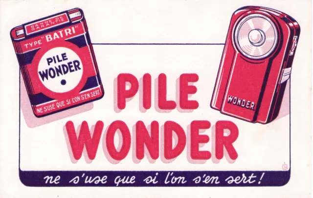 BUVARD - PILE WONDER - ne s'use que si l'on s'en sert