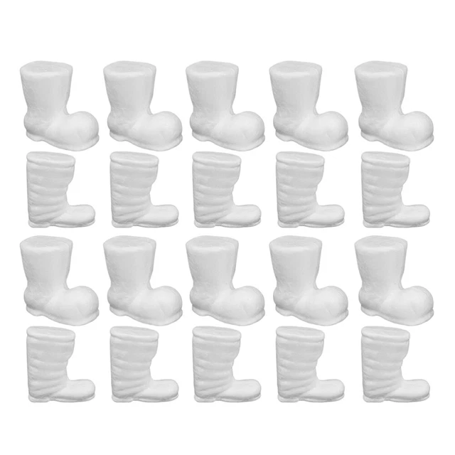 20 stücke kreative weihnachten stiefel polystyrol ornament diy christmas boot