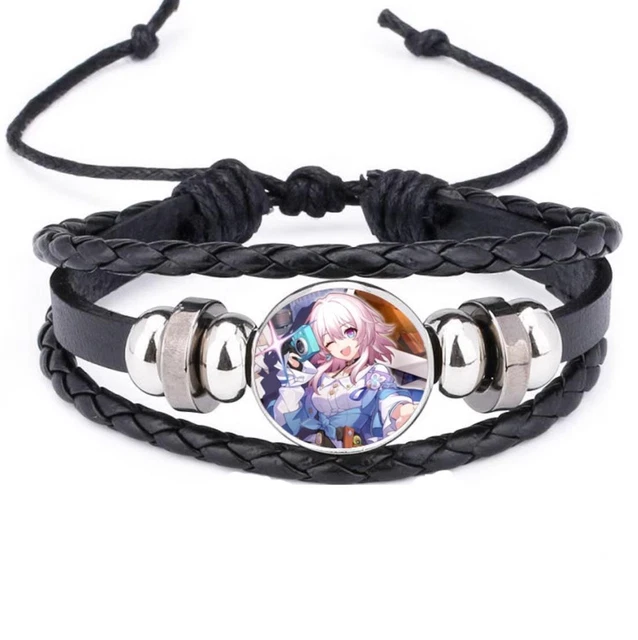 Honkai: Star Rail March 7th Cosplay Bracelet Handmade Rope Braided Bracelets