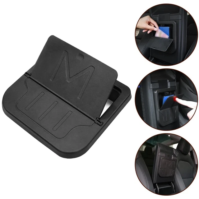 Boîte De Rangement 1DIN Pour Autoradio - Organisateur Étanché ABS Noir Universel Voiture