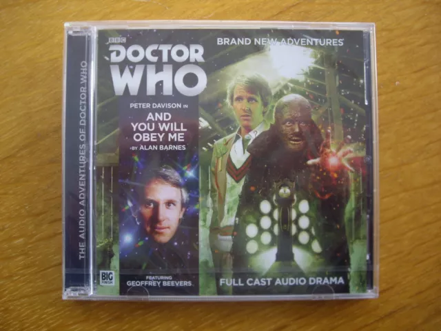 Doctor Who And You Will Obey Me, 2016 Big Finish audio book CD *SEALED*