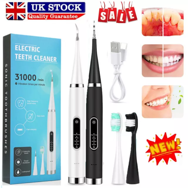 Ultrasonic Tooth Cleaner Dental Scaler Teeth Cleaning Tartar Plaque Remover Kit