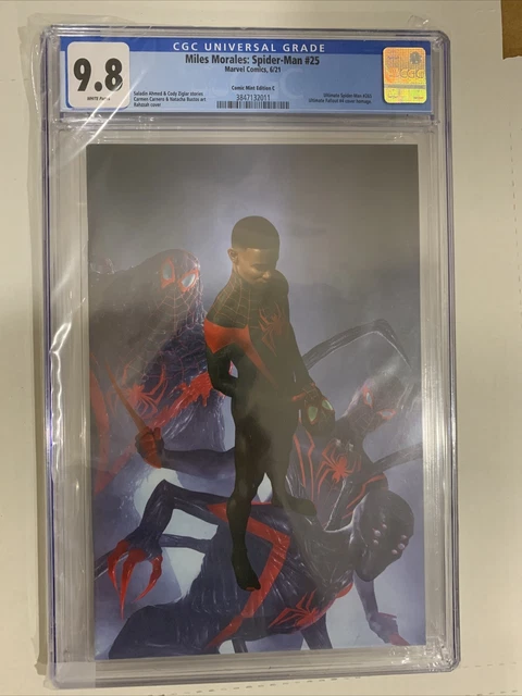 MILES MORALES 25 RAHZZAH ULTIMATE FALLOUT 4 HOMAGE VIRGIN VARIANT CGC 9.8 Comic