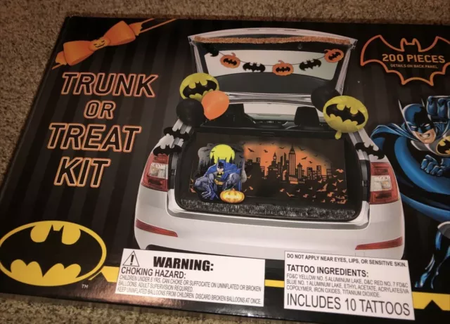 NEW BATMAN DC Halloween Trunk Or Treat Party Car Home Decor Kit 200 Pc ...