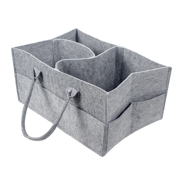 Portable Baby Diaper Caddy Organizer Holder Bag Essentials Storage Bin Nappy Bag 3