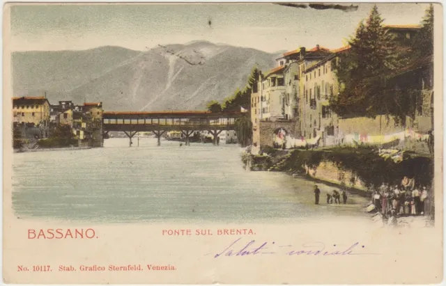 Bassano - Ponte Sul Brenta - Animata (Vicenza) 1901
