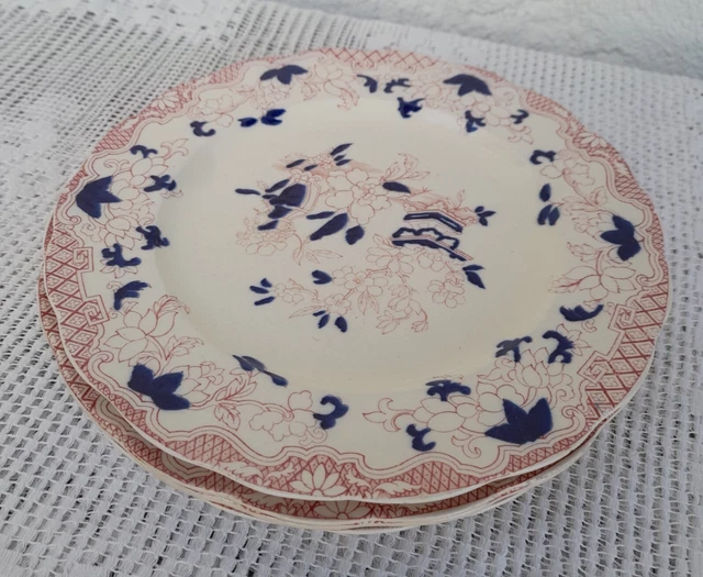 5 Anciennes Assiettes à Dessert Céladon Villeroy & Boch