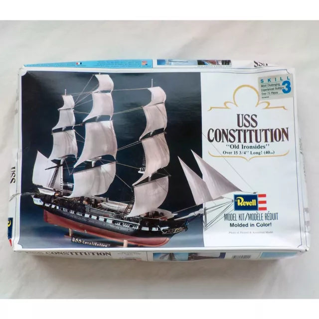 Revell USS Constitution “Old Ironsides” 5404 Model Kit 1987