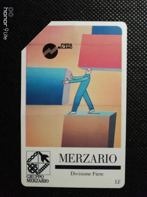 Scheda Telefonica Sip L. 5.000 "Gruppo Merzario - Fiera Milano" Anno 1992