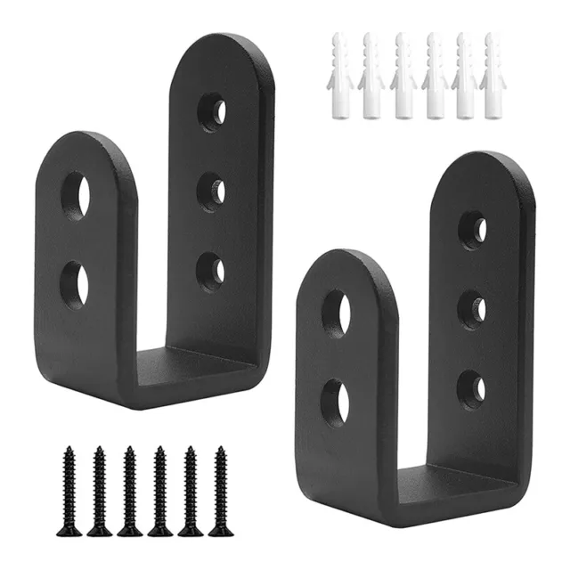 2 Pack Door Barricade U Brackets Open Bar Security Door Brackets for Home,Garah