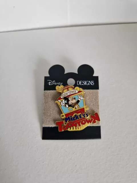 Disney Land Resort Mickeys Toon Town Trolley Tram Train Mickey Mouse Pin Badge