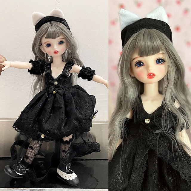 1/6 BJD Doll 30cm Girl Dolls with Black Joint Movable DIY Gift Full Set BJD Doll