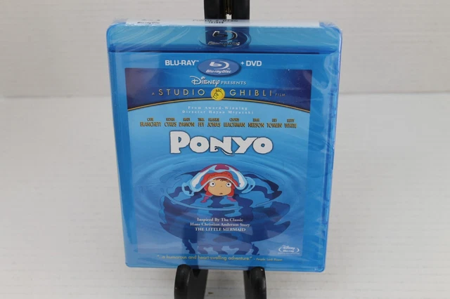 DISNEY BLU RAY & Dvd Disc Studio Ghibli Film Ponyo New Sealed Rare Film