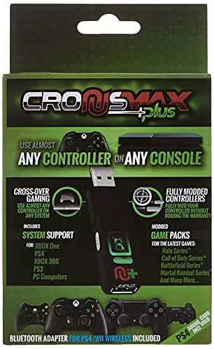 CronusMax Plus Cross Cover Gaming Adapter for PS4 PS3 Xbox Windows PC