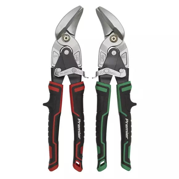 Sealey Right & Left Cut Offset Aviation Sheet Metal Snips/Shears Set AK69072