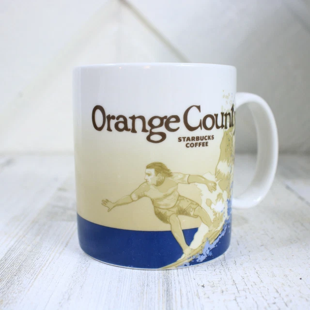 Starbucks Orange County Surfing Global Icon Series Mug 16 oz California 2011