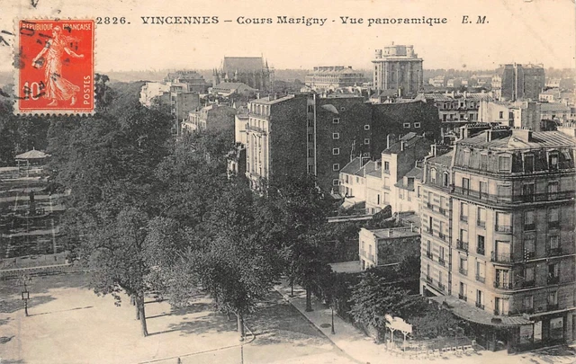 CPA VINCENNES course Marigny, panoramic view