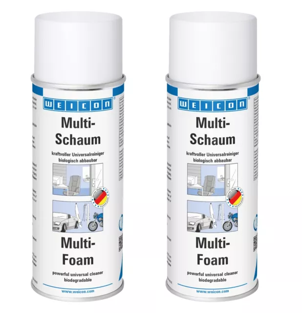 WEICON Multi-Schaum 2er Set | 2 x 400 ml kraftvoller Universalreiniger