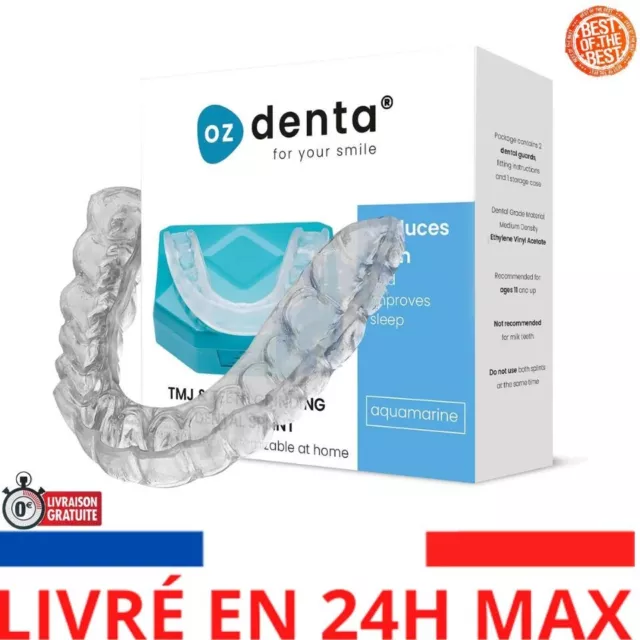 2 x OzDenta Gouttiere Dentaire Nocturne Thermoformable Bruxisme Protege Grinceme